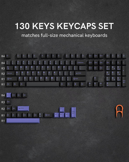 168 Keys Double Shot PBT Keycap Custom Keycap Cherry Profile Keyboard Keycaps for Cherry Gateron MX Switches Gaming Keyboard