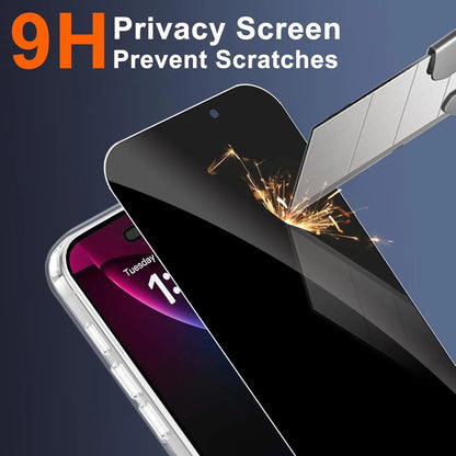 Iphone 17 Pro Max Case Clear, Magnetic Iphone 17Promax Case with Privacy Screen Protector Compatible with Magsafe Shockproof Slim Phone Case for 17 Pro Max Cover, Transparent.