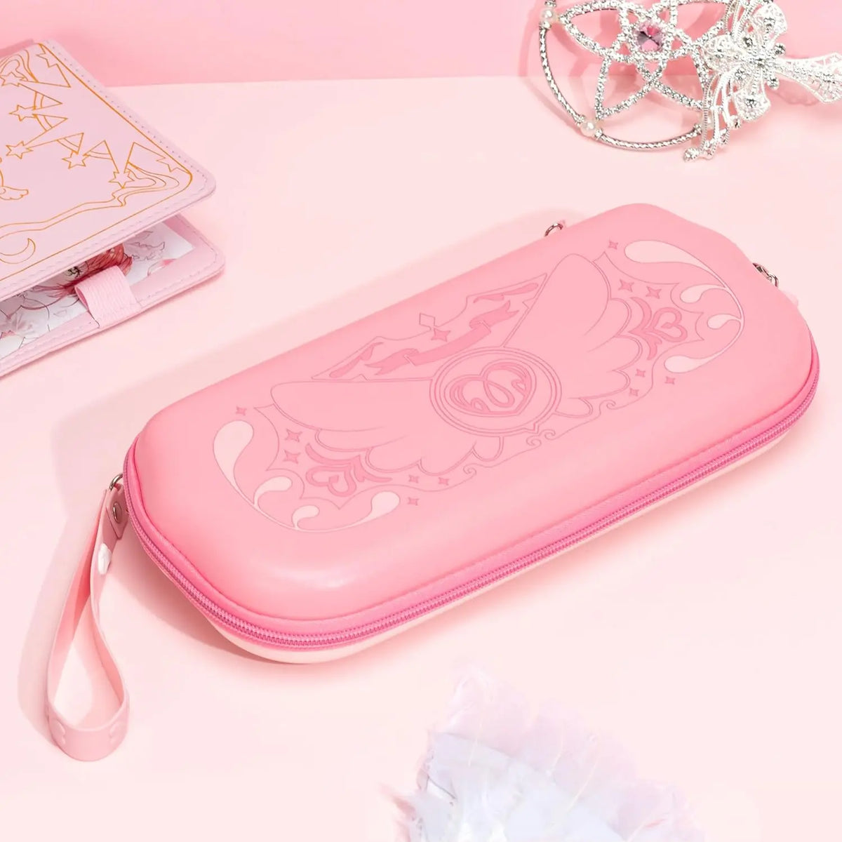 Geekshare Switch Carrying Case for Nintendo Switch/Oled,Portable Switch Case, Slim Hardshell Travel Carrying Case Fit Switch Console & Game Accessories - Star Wings Series